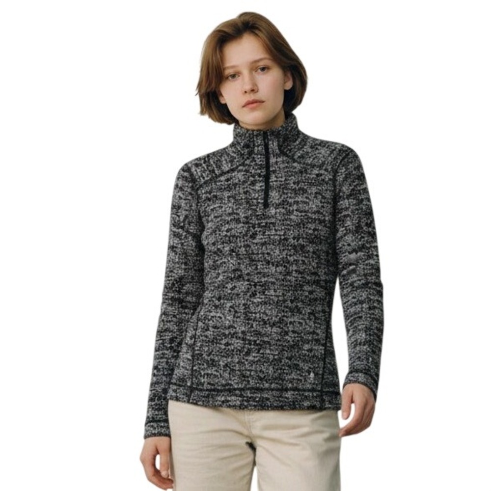 Smartwool Thermal Merino Wool 250 Base Layer 1/4 Zip Gray Marl Top Long Sleeve M